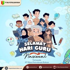 PT Riau Petroleum Rokan Ucapkan Selamat Hari Guru Nasional, Apresiasi Peran Pendidik Dalam Membangun